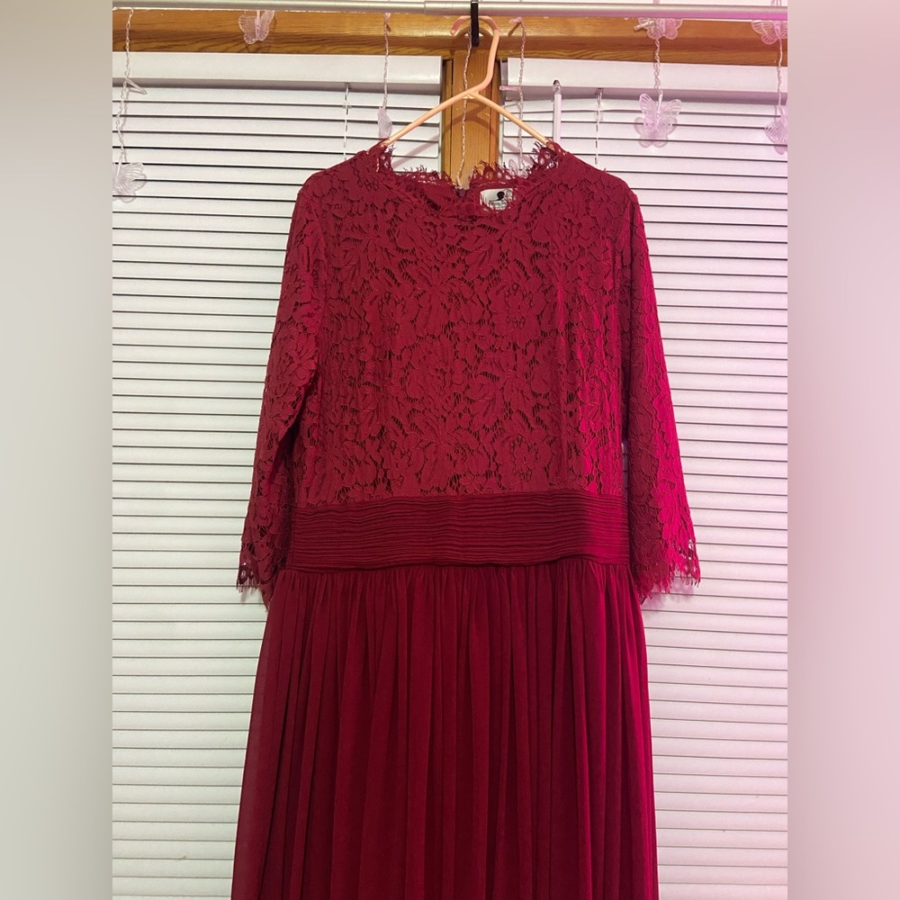 Red Wine Dainty Jewells Dress